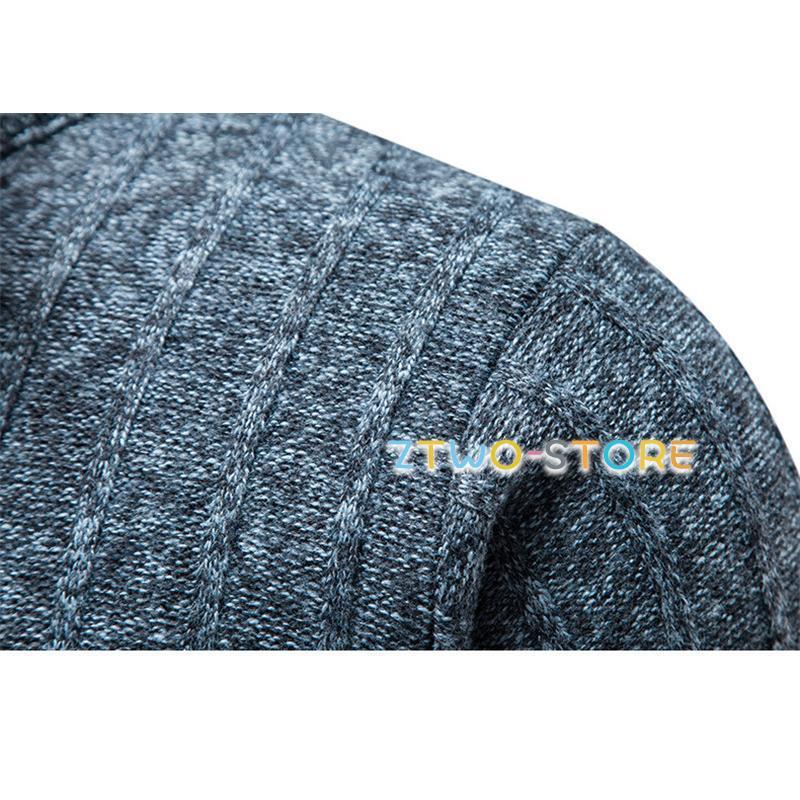 ゴルフウェア ニットセーター メンズ 長袖 ゴルフ タートルネック ハイネック 暖かい  スポーツ 秋冬 防寒 厚手 Tシャツ トップス 無地 | ブランド登録なし | 14