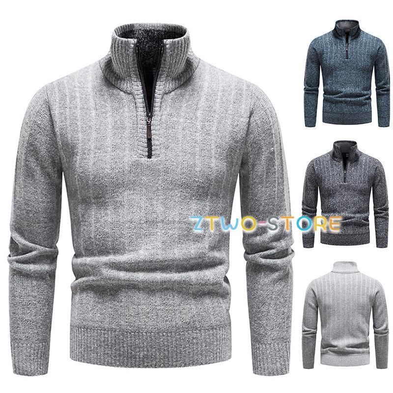 ゴルフウェア ニットセーター メンズ 長袖 ゴルフ タートルネック ハイネック 暖かい  スポーツ 秋冬 防寒 厚手 Tシャツ トップス 無地 | ブランド登録なし | 06