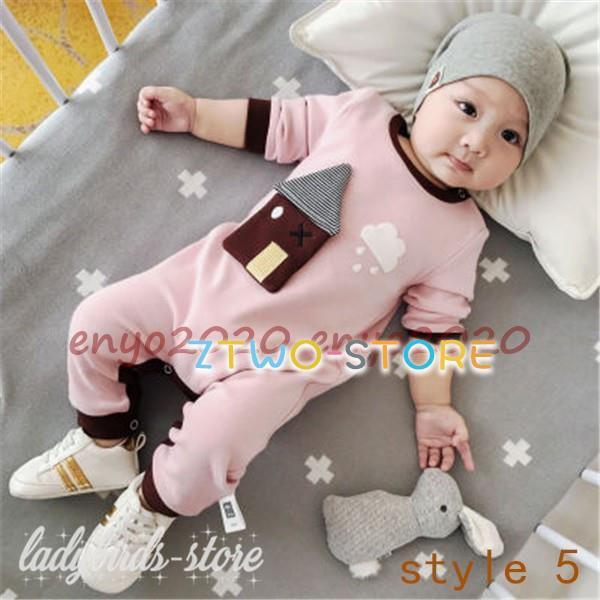 ベビー服 新生児 ロンパース 80 長袖 韓国 おしゃれ カバーオール