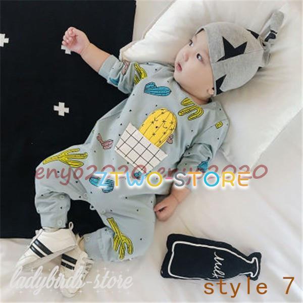 ベビー服 新生児 ロンパース 80 長袖 韓国 おしゃれ カバーオール