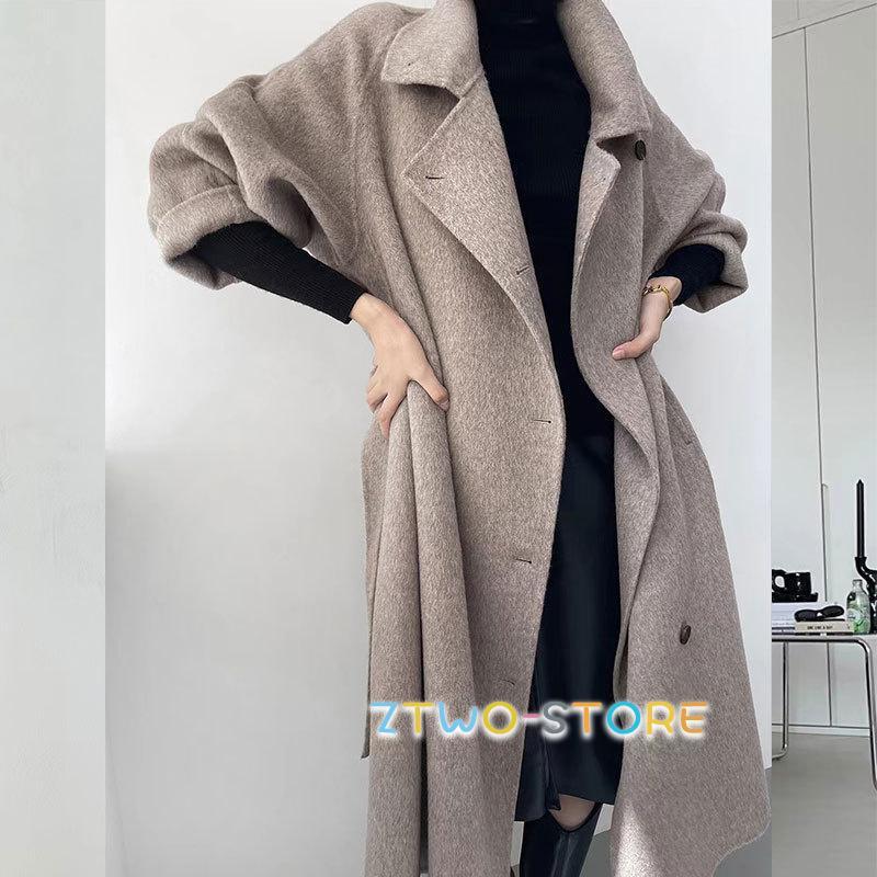 チェスターコート ラシャ レディース ロングコート ウールコート 冬秋