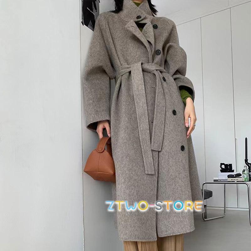 チェスターコート ラシャ レディース ロングコート ウールコート 冬秋 