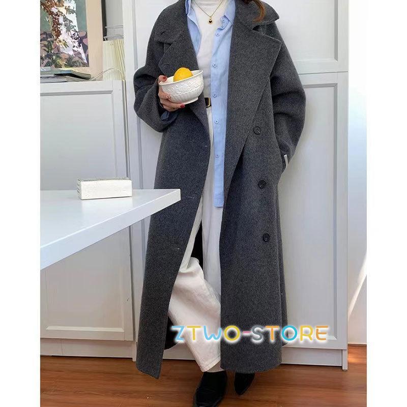チェスターコート ラシャ レディース ロングコート ウールコート 冬秋
