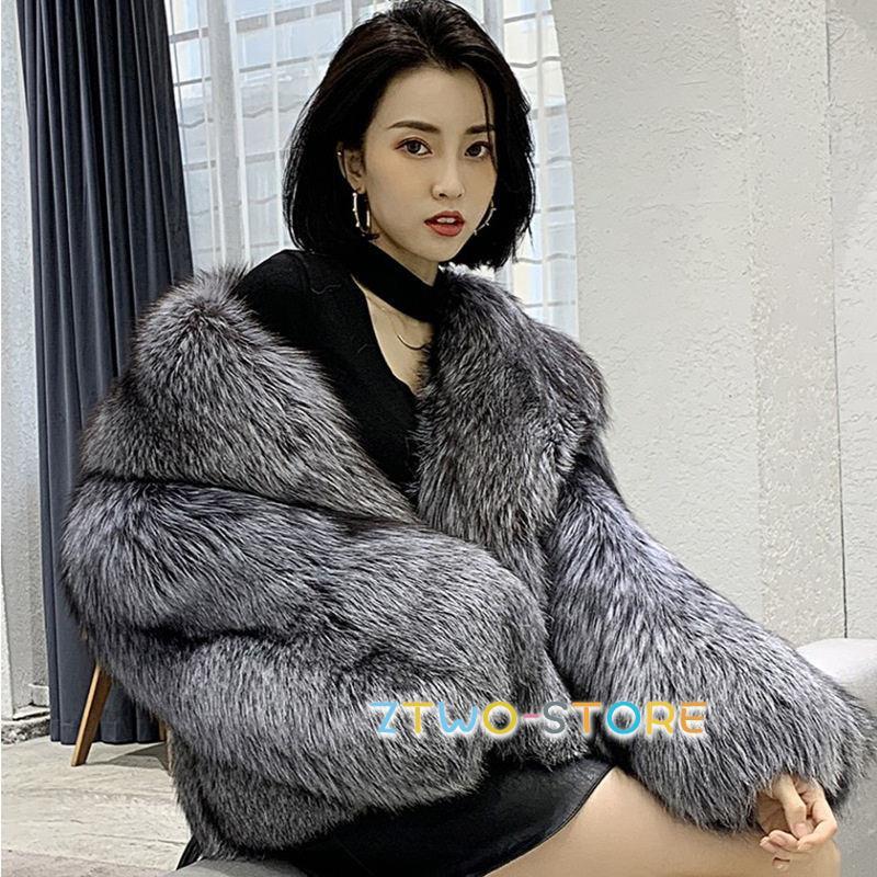 ファーコート フォックスファー フェイク フェイクファー ショート丈