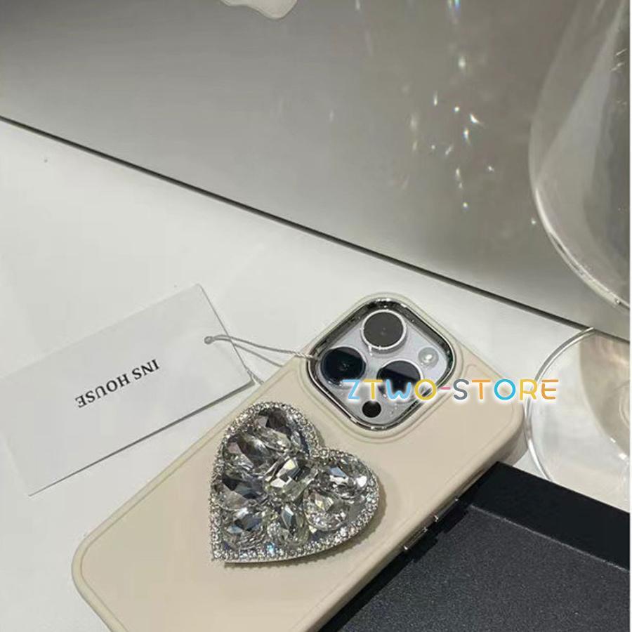 iPhone 15 14 13 ケース iPhoneケース キラキラ ハート リング