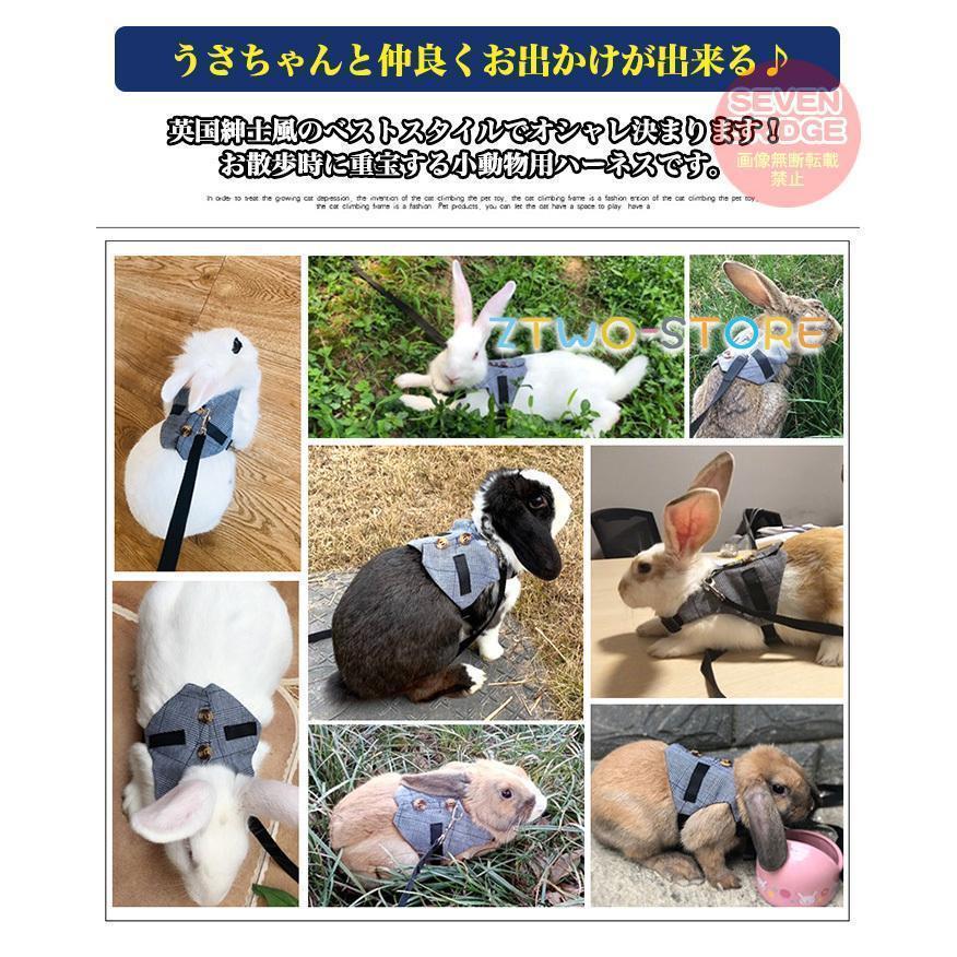 うさぎ ウサギ ハーネス リード 付 小動物 モルモット フェレット