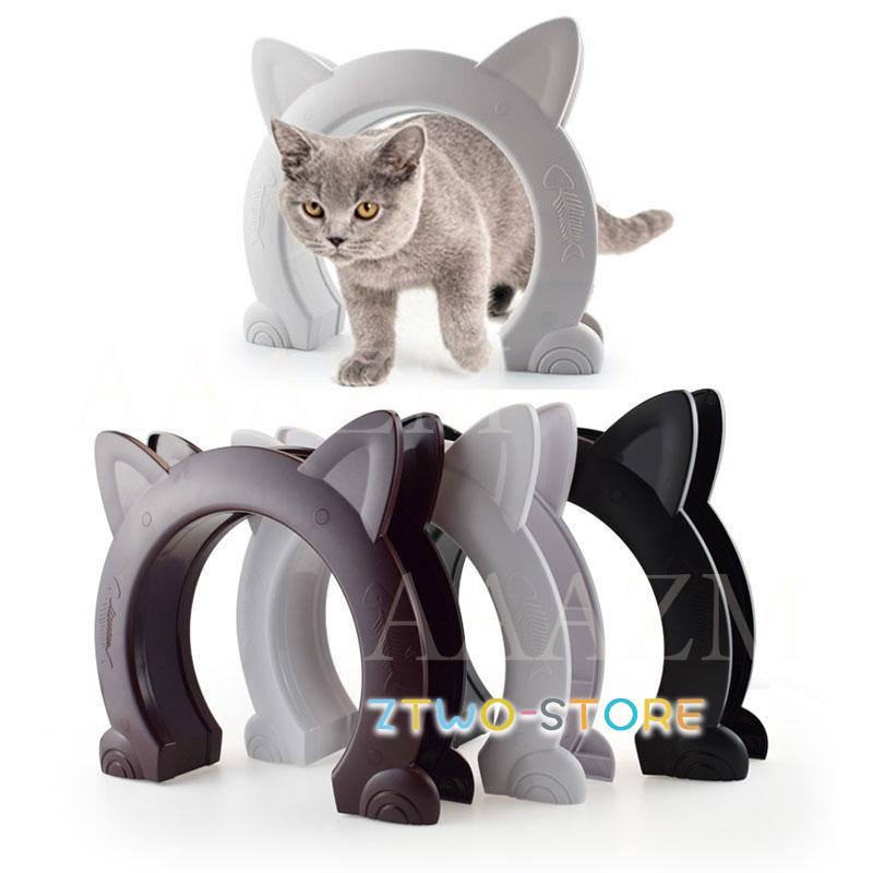 ペットドア 猫 出入り口 キャットドア 小型犬 猫ドア ペット 猫耳型