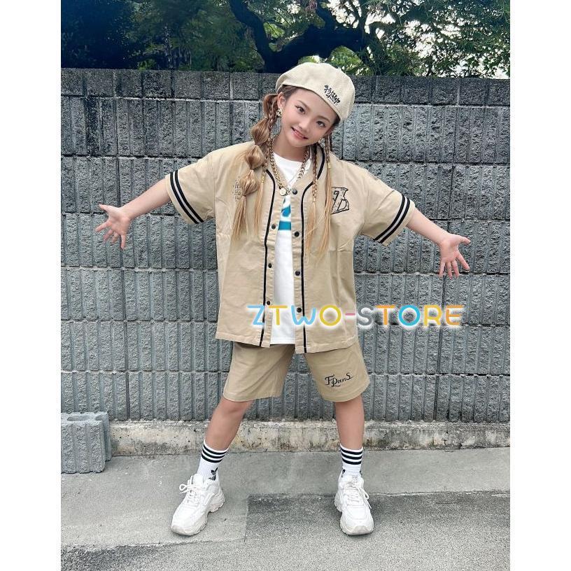 ロックダンス衣装 ヒップホップ ダンス衣装 セットアップ キッズ 子供