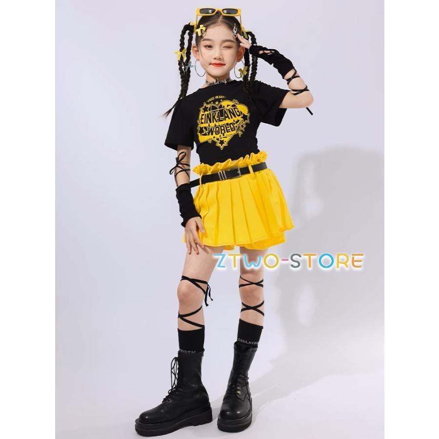 キッズダンス衣装 セットアップ ヒップホップ 衣装 派手 Tシャツ