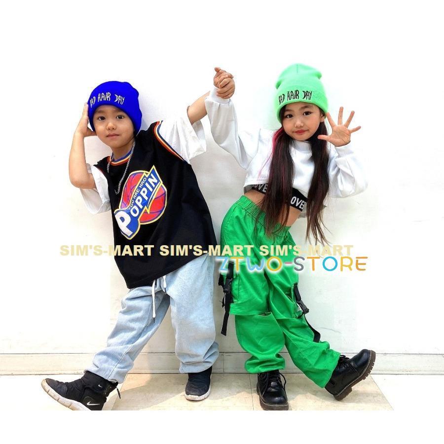 ニット帽 キッズダンス 衣装 ヒップホップ ダンスファッション ダンス