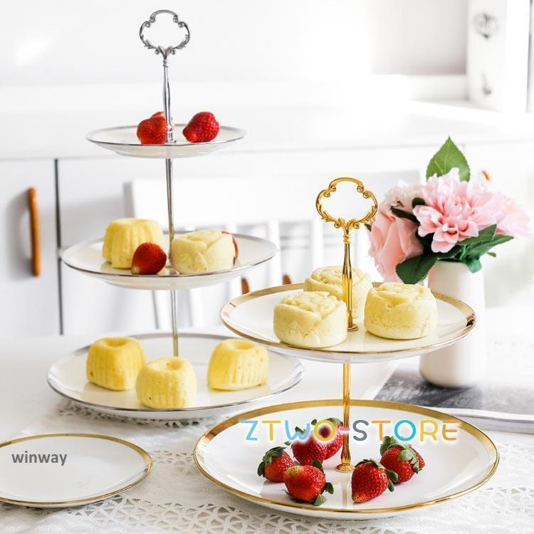 ケーキスタンド ティースタンド 3段 アフタヌーンティー ゴージャスな