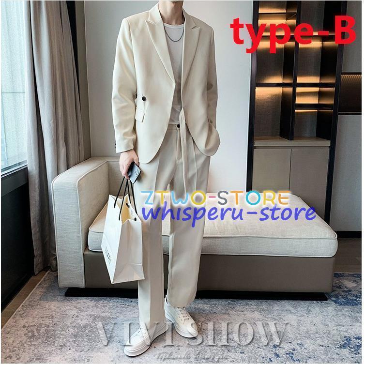 セットアップ メンズ ワイド Wテーラードジャケット イージー