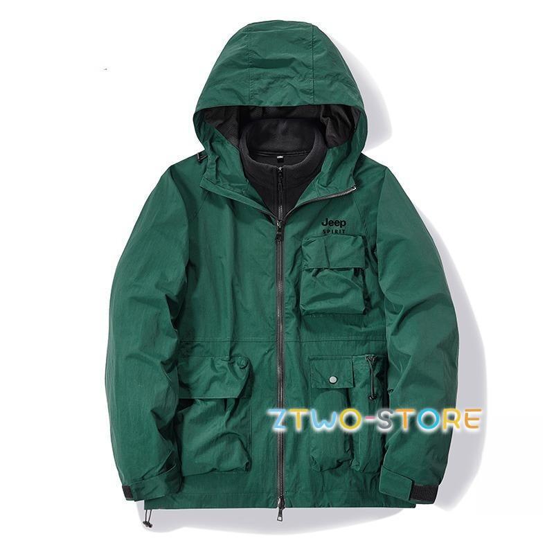 マウンテンパーカー メンズ 裏ボア 登山服 3way ボアライナー付き 