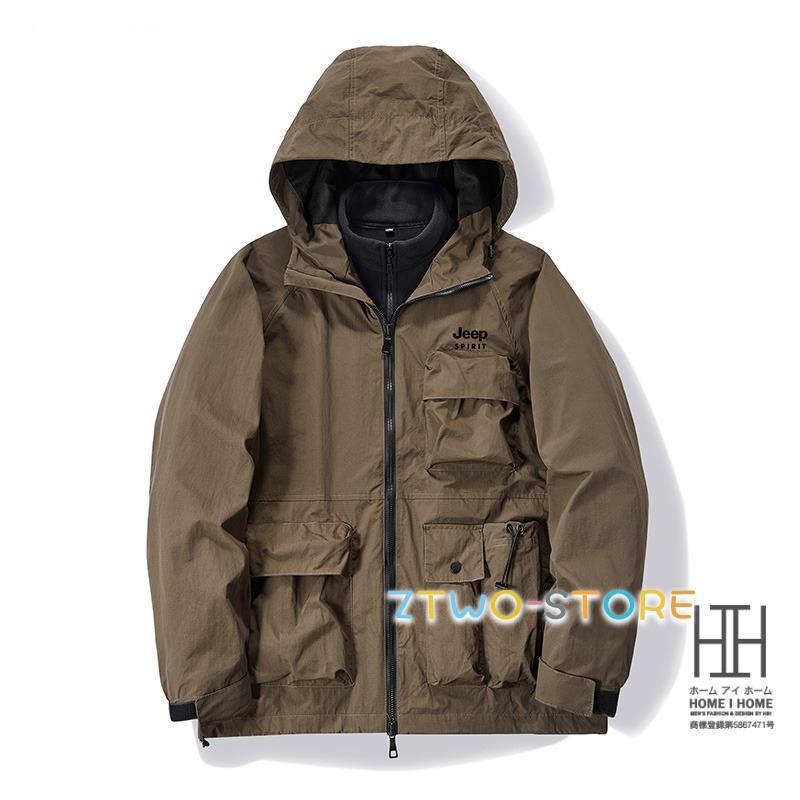マウンテンパーカー メンズ 裏ボア 登山服 3way ボアライナー付き 