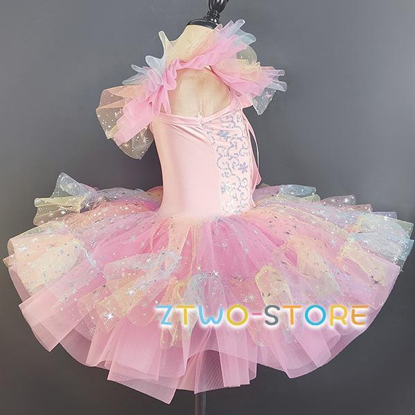 バレエチュチュ tutu バレエ衣装 子供サイズ揃い発表会 舞台衣装　90㎝ 子供バレエ 舞台衣装 キッズ ダンス衣装 新体操 女の子 子ども バレエ