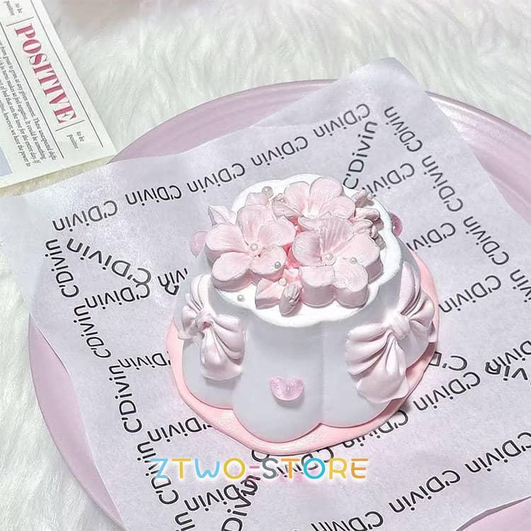 触感 桜 スクイーズケーキおもちゃ リアル パウチ さくら もっちり