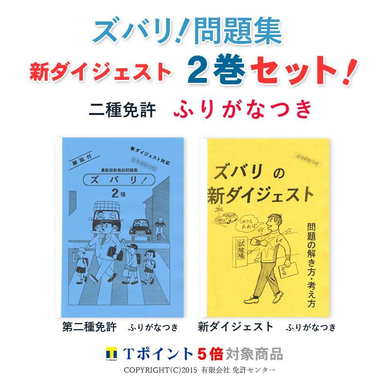 新ダイジェスト2巻セット「第二種免許 ふりがなつき」 : 運転免許問題