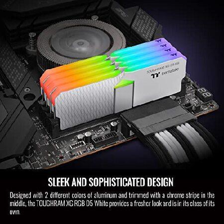 価格タイプ 並行輸入Thermaltake TOUGHRAM XG RGB D5 White 32GB (2x16GB) DDR5 6000MT/s C36 Memory， 16 LEDs， RG34D516GX2-6000C36B