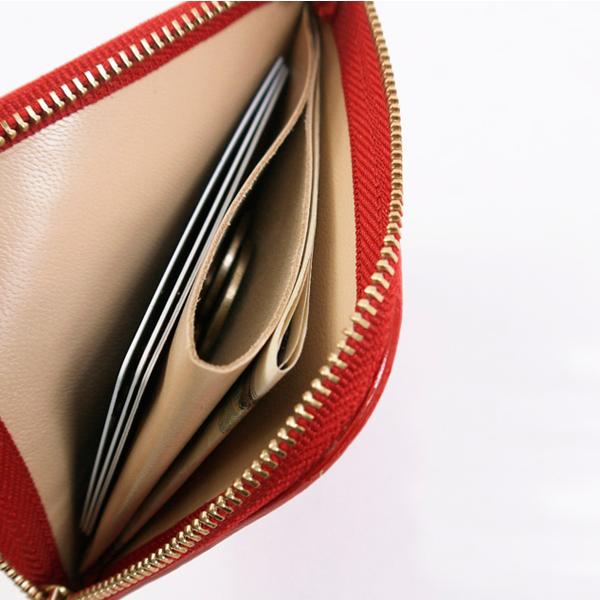 237　型押しベージュゴールドのスリムなお財布　スリムウォレット 237 型押しベージュゴールドのスリムなお財布 スリムウォレット