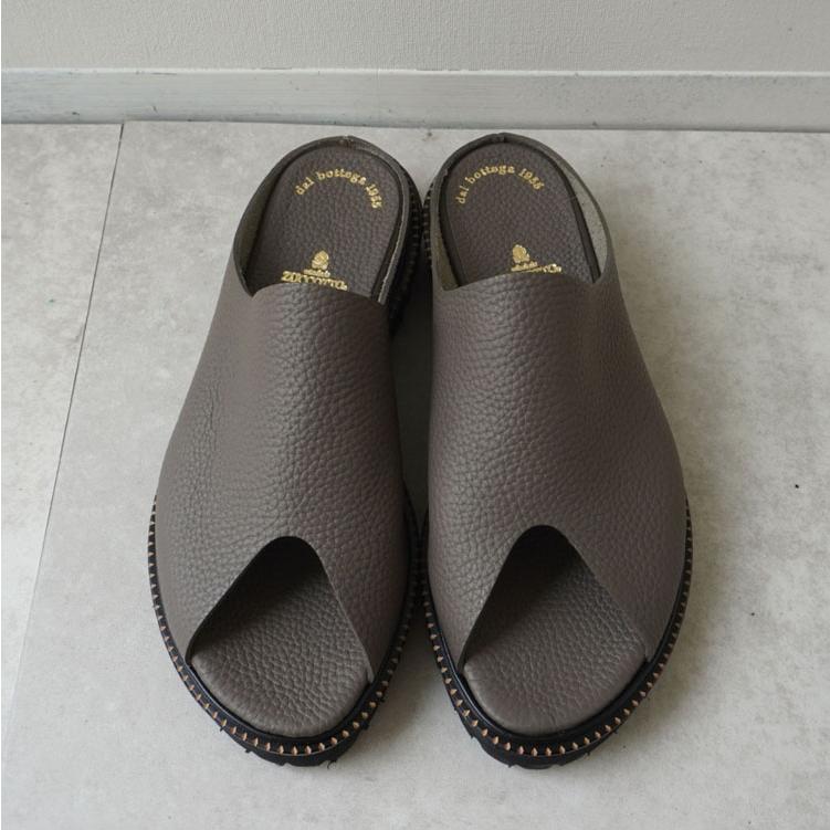 新作　超軽量ソール メンズサンダル　スリッパタイプ ブラック　グレ−　ブラッククロコ Extra light 本革　靴