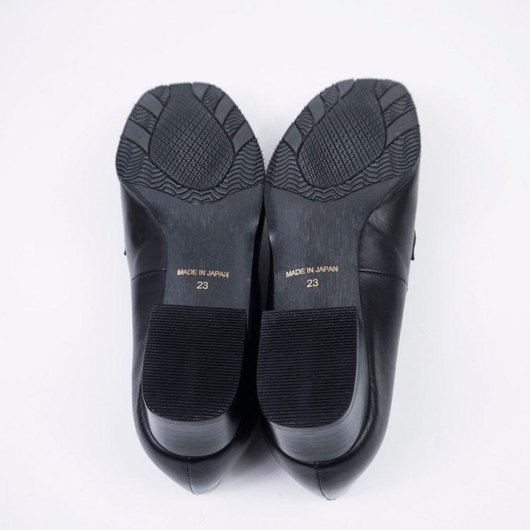 ビットローファー 金具付き ブラック 黒 BLACK 牛革 3.5cmヒール ビットローファー 金具付き ブラック 黒 BLACK 牛革 3.5cmヒール