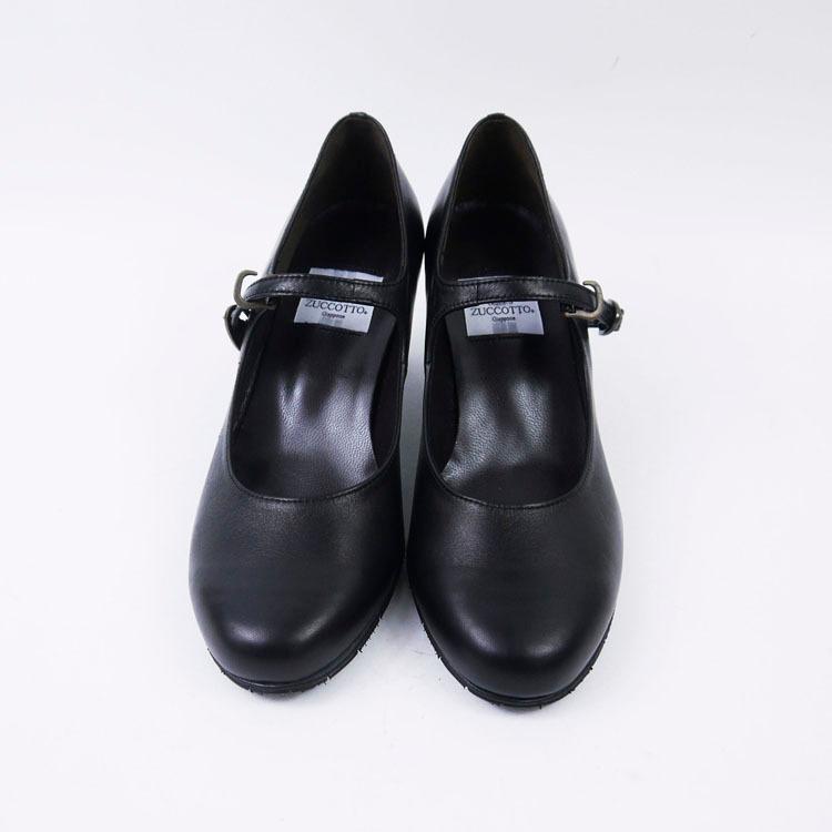 ストラップパンプス PUMPS ブラック BLACK 黒 ラウンドトゥ・バレエシューズ ヒール 6cm 日本製　本革　21.5-25.5cm｜zuccotto｜04