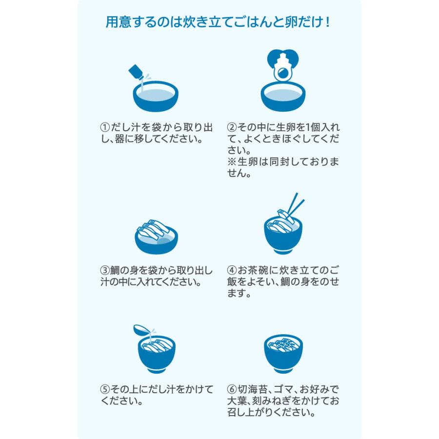 【送料無料】【漁港直送】宇和島生鯛めし　5人前 お試し  鮮度ばつぐん #鯛たべよう伊達真鯛 新鮮 鮮度が命 高級卵かけごはん |  | 12
