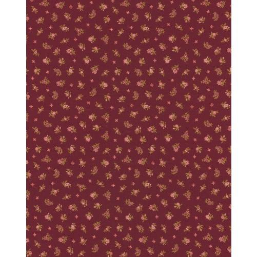 【202601E】パッチワークキルト生地・布・プリント/パッチワーク柄/トライアングル/レッド |  | 01