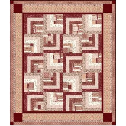 【202601E】パッチワークキルト生地・布・プリント/パッチワーク柄/トライアングル/レッド |  | 02