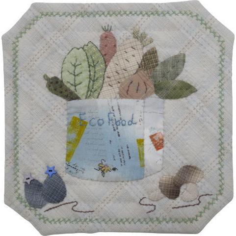 【パッチワークキット】000866　ECO FOOD（パターンのみ）＝Happy Ring シリーズ＝　南久美子/材料セット/タペストリー |  | 02