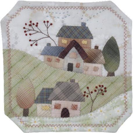 【パッチワークキット】000869　ホームタウン（パターンのみ）＝Happy Ring シリーズ＝　南久美子/材料セット/タペストリー |  | 02