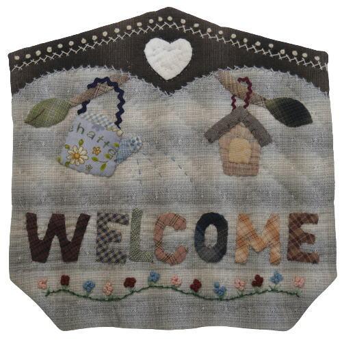 【パッチワークキット】000878　WELCOME（パターンのみ）＝Happy Ring シリーズ＝　南久美子/材料セット/タペストリー |  | 02