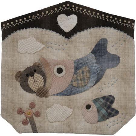 【パッチワークキット】000884　こいのぼり（パターンのみ）＝Happy Ring シリーズ＝　南久美子/材料セット/タペストリー |  | 02