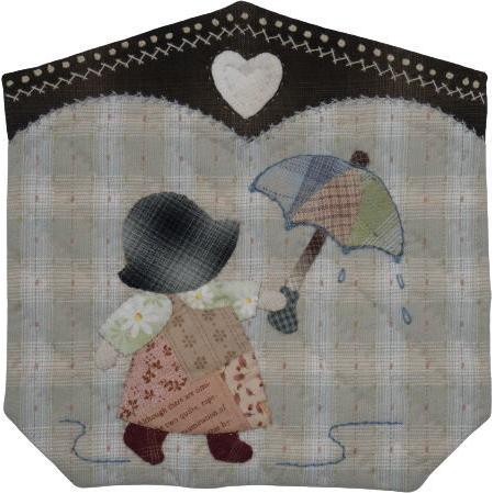 【パッチワークキット】000886　雨あがり（パターンのみ）＝Happy Ring シリーズ＝　南久美子/材料セット/タペストリー |  | 02