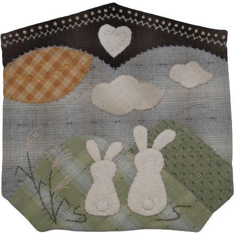 パッチワーク　キット パッチワークキット】000890 お月見（パターンのみ）＝Happy Ring