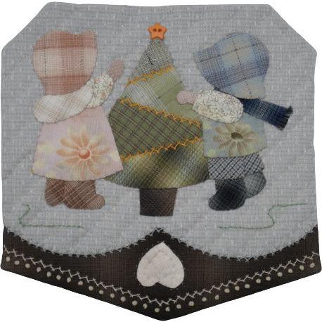 【パッチワークキット】000893　メリークリスマス（パターンのみ）＝Happy Ring シリーズ＝　南久美子/材料セット/タペストリー |  | 02