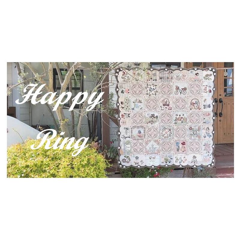 【パッチワークキット】000898　Autumn　コスモス（パターンのみ）＝Happy Ring シリーズ＝　南久美子/材料セット/タペストリー |  | 01