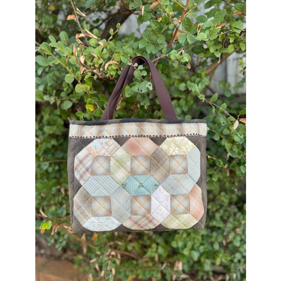 パッチワーク　バッグ　バドメイド パッチワークキット】995 オーザックタイルのタウンバッグ