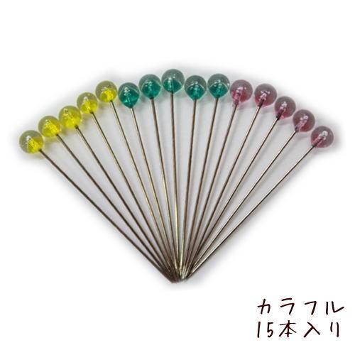 ガラスのまち針 お雛様C ガラスのまち針 お雛様C