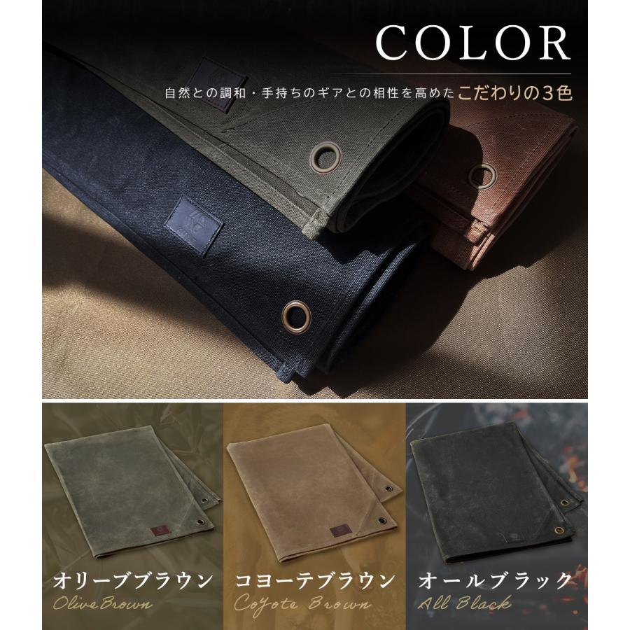 ZUKK 公式 グランドシート S キャンプ ソロ 帆布 キャンバス