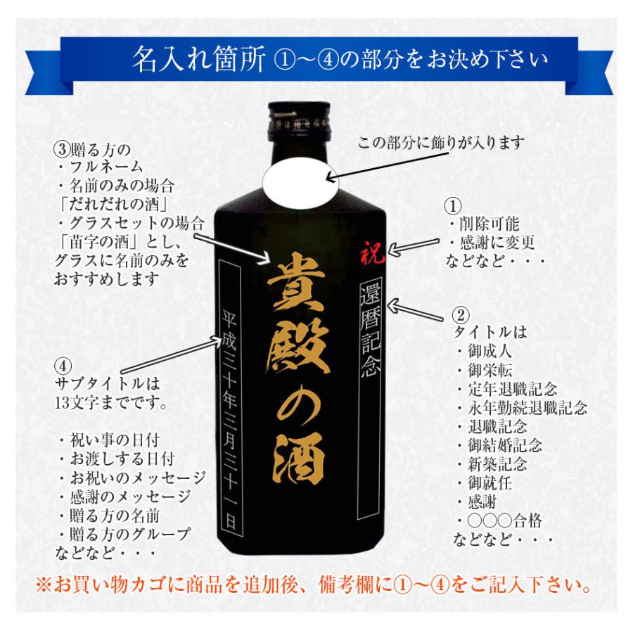 泡盛 名入れ記念ボトル 【貴殿の泡盛 】ブラック 久米仙 古酒 720ml