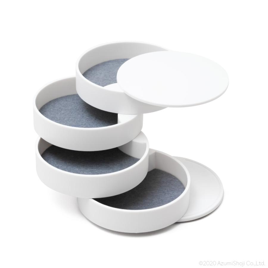 アクセサリートレイ 円筒 4段 アクセサリーケース 小物収納