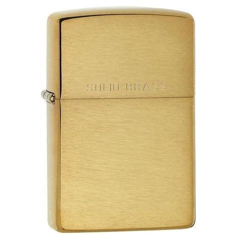 ZIPPO #204 ソリッドブラス ゴールド 無地 プレーン オイル タバコ 