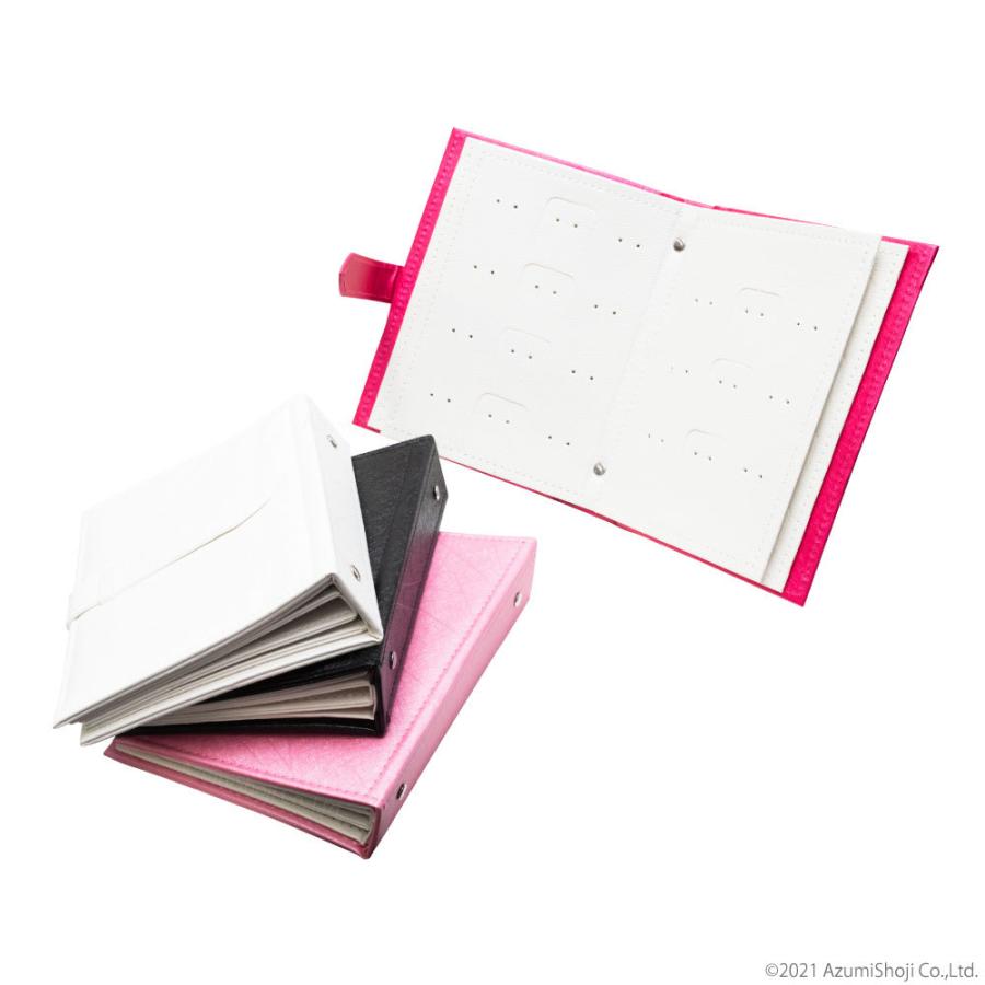 ブック型ピアスケース 手帳型 ピアスケース ジュエリーボックス 大容量