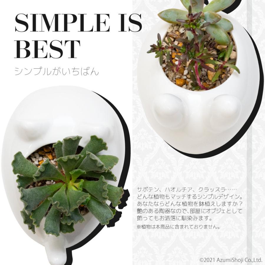 うさぎ型セラミックプランター 4色 4個セット多肉植物 観葉植物