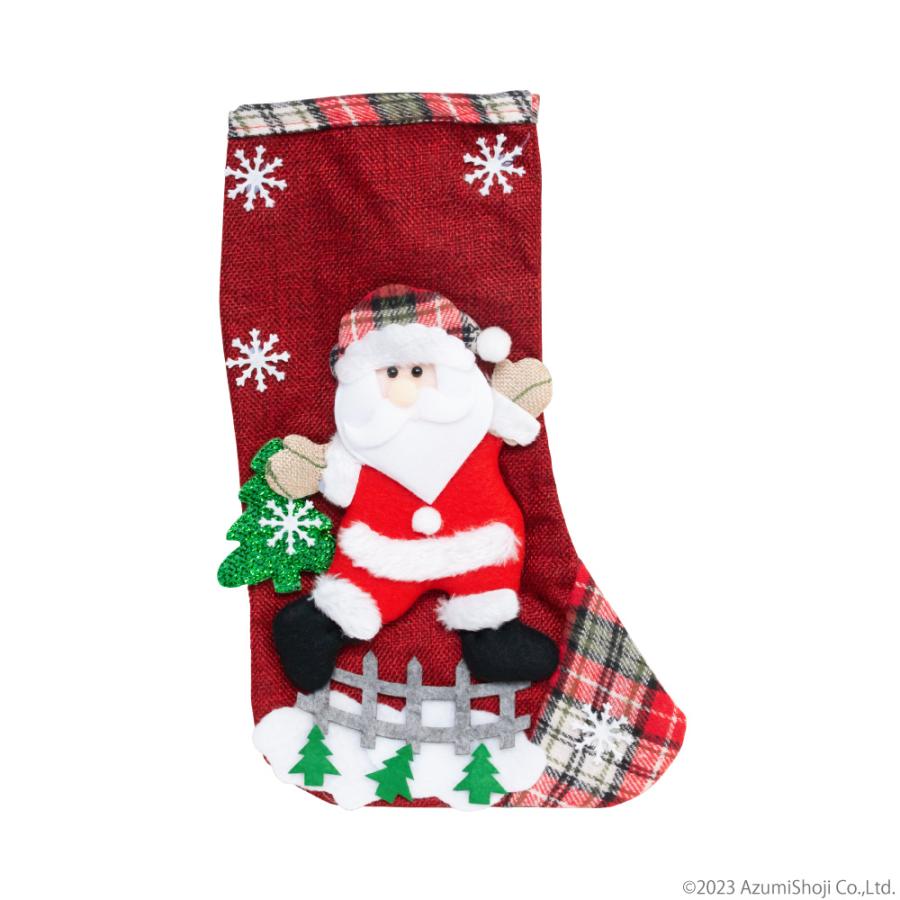 クリスマスソックス 特大 サンタ― スノーマン トナカイ クマ