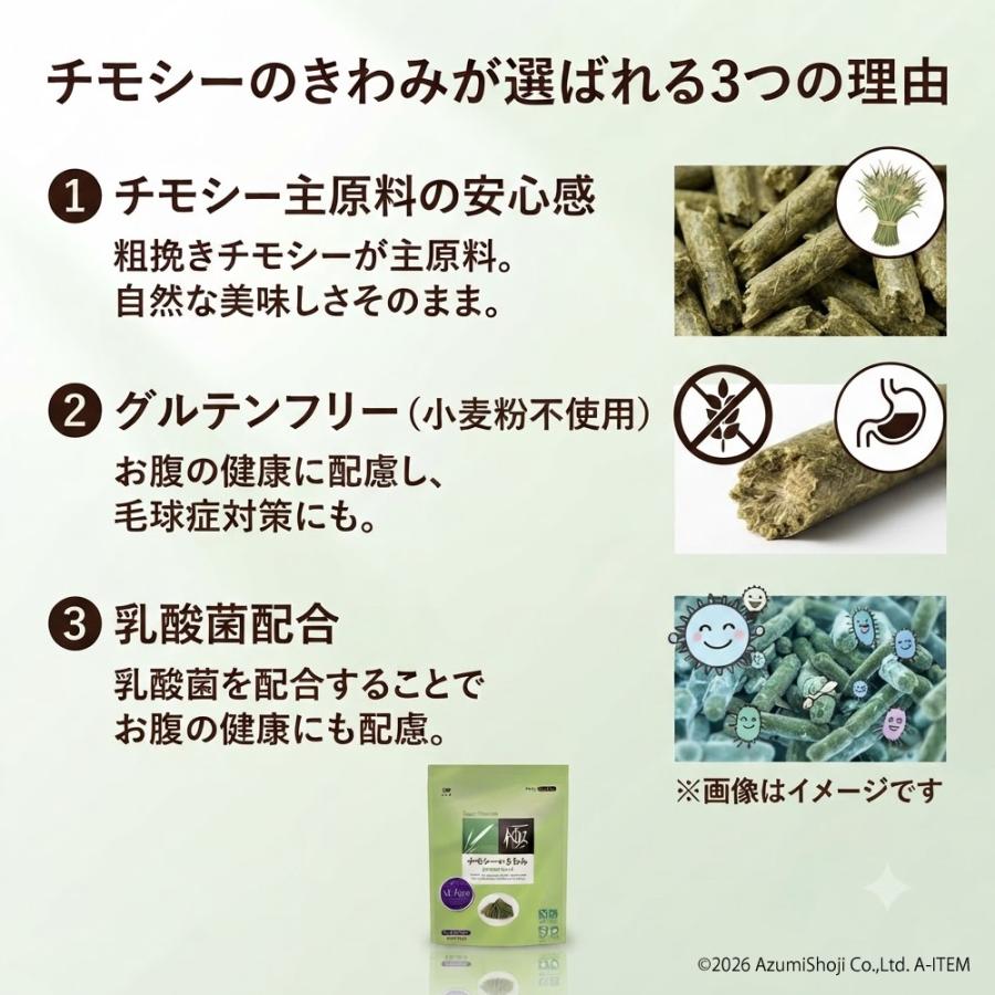 極（PRO SELECT） ハイペット チモシーのきわみ 400g うさぎの餌