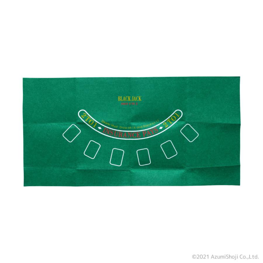 カジノ リバーシブル マット 120×60cm ルーレット ブラックジャック