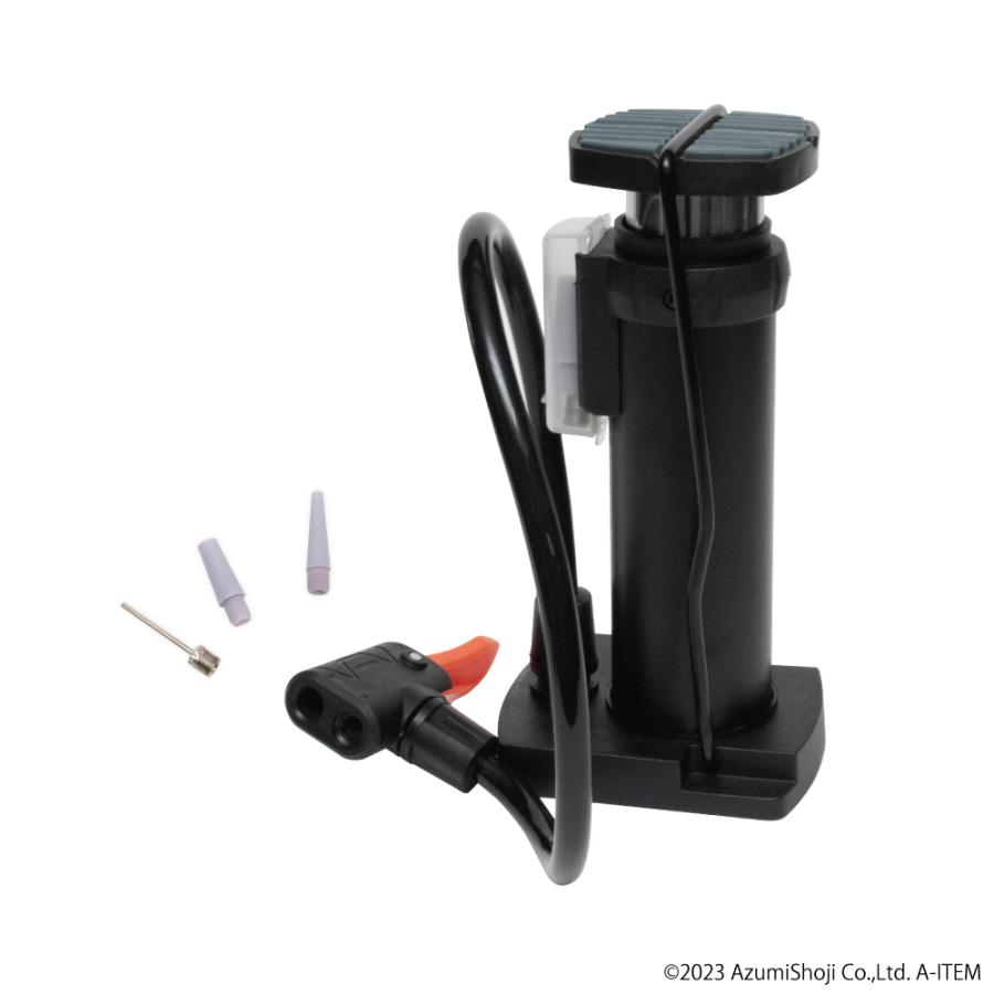 自転車用 空気入れ フットポンプ コンパクト 浮き輪 ボール タイヤ  