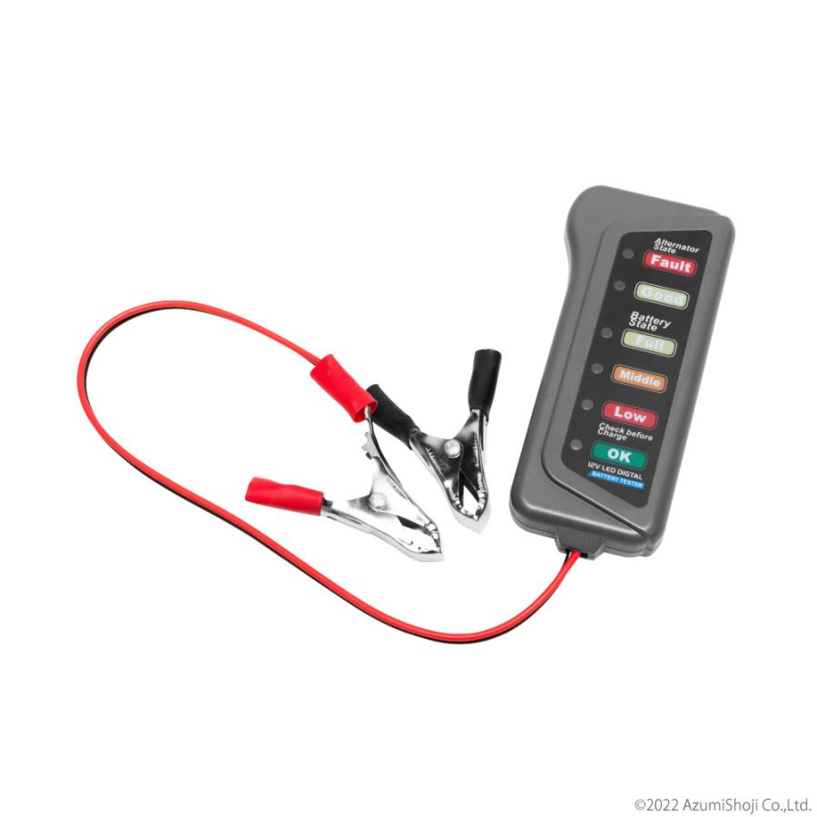 12v 車用バッテリーチェッカー テスター 直結 充電 確認 チェック 携帯型 常備 簡単 状態 簡易的 リール 持ち運び Azal2696 ギフト百貨のzumi 通販 Yahoo ショッピング